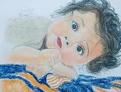 قارئ يشارك برسومات فنية تبرز موهبته فى رسم البورتريه