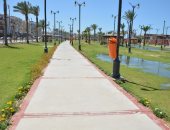حدائق بورسعيد خالية من المواطنين فى أول أيام عيد الفطر.. صور