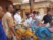 فى أول أيام العيد.. رفع 113 حالة إشغال وغلق ملاعب كرة ومصادرة مراجيح بالغربية