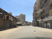 صور.. شوارع المحلة بلا مواطنين فى أول ايام عيد الفطر المبارك
