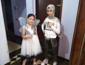 العيد فرحة.. حبيبة وشهد بالملابس الجديدة احتفالا بعيد الفطر من بنى سويف