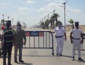 كمائن شرطية على مداخل الشواطئ والحدائق والمنتزهات ببورسعيد