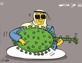 كاريكاتير صحيفة كويتية.. كورونا يسيطر على احتفالات عيد الفطر