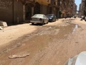 اضبط مخالفة .. مياه الصرف الصحي تغرق منطقة الجمهورية في المحلة