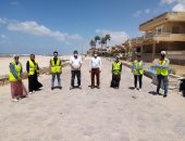 شباب شمال سيناء يواصلون حراسة شاطئ العريش بتطبيق الإجراءات الاحترازية