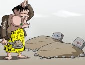 كاريكاتير صحيفة سعودية.. جرائم الحوثى تفسد فرحة اليمنيين بعيد الفطر