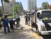 محافظ الجيزة: رفع 30 ألف طن مخلفات من شوارع الأحياء خلال عيد الفطر