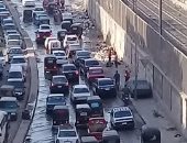 قارئ يشكو تراكم مياه الصرف الصحى والقمامة بشارع محطة مترو حلمية الزيتون