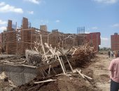 إزالة 6 حالات تعدى على أراضي ومخالفات بناء بمراكز ومدن كفر الشيخ.. صور