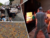 صور.. العالم هذا الصباح.. احتجاجات فى أمريكا بسبب قتل شرطى لرجل أسود خنقا بولاية مينيسوتا.. المكسيك تستخدم الأفران لحرق جثث ضحايا كورونا.. والبرازيل تحفر آلاف المدافن لاحتواء وفيات كوفيد 19