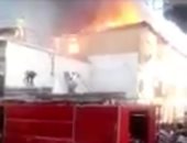 إصابة 7 أشخاص باختناق بحريق معرض سراميك والتهام محتويات منزلين بكفر الشيخ
