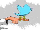 كاريكاتير صحيفة سعودية.. الحسابات المشبوهة تهيمن على تويتر