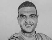 سامر قارئ فنان يشارك برسم وبورترية للشهيد المنسى يبرز موهبته