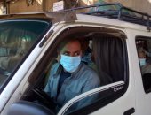 صور.. التزام سائقى الميكروباص والركاب فى مواقف الغربية بارتداء الكمامات