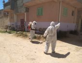 صحة مطروح تعقم مواقع حالة الإصابة بفيروس كورونا بأحد الأفران