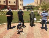 خروج 4 حالات جديدة بعد تعافيها من كورونا بالمدينة الجامعية بببنى سويف