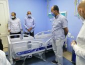 صور.. ترصد تجهيزات طوارئ بلبيس كمستشفى عزل لمرضى كورونا