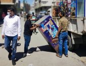 إزالة الإشغالات وفض تجمعات الأسواق بأحياء الإسكندرية للوقاية من كورونا