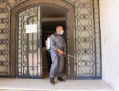 صور.. تعقيم وتطهير مقر إدارة معاشات المحامين بالمعادى