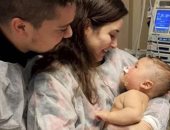 بعد 32 يوما فى الغيبوبة طفل عمره 5 شهور يتعافى من فيروس كورونا