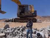 استئناف العمل فى أعمال حماية مدن جنوب سيناء من أخطار السيول