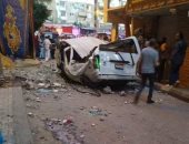 حالتا وفاة و4 مصابين فى حادثة انهيار شرفة منزل بشرق الإسكندرية