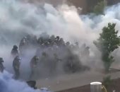 الشرطة الأمريكية تطلق الرصاص المطاطى لتفريق محتجين فى مينيابوليس.. فيديو