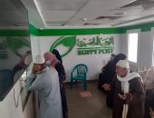 رئيس مدينة المحلة يتابع عمليات صرف المعاشات أمام البنوك ومكاتب البريد