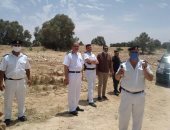 إزالة التعدىات على قطعة أرض تابعة للآثار ببرج العرب غرب الإسكندرية