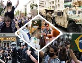 صور.. العالم هذا الصباح.. الحرس الوطنى الأمريكى ينتشر فى الولايات مع استمرار الاحتجاجات الغاضبة.. مظاهرات فى البرازيل ضد الحكومة مع تزايد إصابات كورونا.. وروبوتات لتقديم الخدمة لزبائن مطعم فى هولندا 