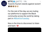 مجلس السفر والسياحة العالمى يطلق حملة ضد العنصرية تضامنا مع أمريكا