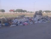 شكوى من تراكم القمامة فى الطريق الدائرى بموقع أرض المزادادت فى الإسماعيلية