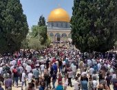 فيديو.. آلاف المصلين يتوافدون على المسجد الاقصى لأداء صلاة الجمعة 