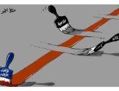 كاريكاتير صحيفة سعودية..قانون قيصر الأمريكى لسوريا "خط أحمر" خرقته روسيا وإيران
