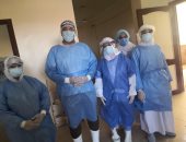 تعافى وخروج 7 حالات كورونا من مستشفى سمسطا المركزى والواسطى ببنى سويف