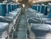 وزير النقل: تطوير 90 عربة إسبانى "أولى وثانية" مكيفة فى ورش السكة الحديد.. صور