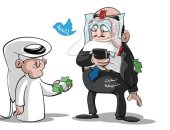كاريكاتير صحيفة سعودية.. حسابات مشبوهة لنشر الشائعات بمقابل مادي
