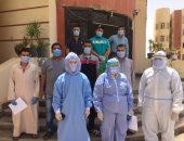 خروج 9 متعافين من مصابى كورونا بعزل المدينة الجامعية فى بنى سويف