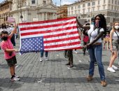 احتجاجات أمريكا تصل إيطاليا.. المئات يتظاهرون فى روما ضد العنصرية