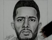 قارئة فلسطينية تشارك برسمة تبرز موهبتها للفنان محمد رمضان 