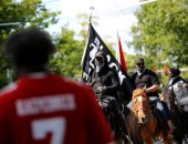 مظاهرات بالخيول فى سياتل الأمريكية احتجاجا على مقتل فلويد