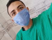 الجيش الأبيض.. "محمد" تمريض تخدير  بمستشفى المنيا الجامعي فى مواجهة كورونا