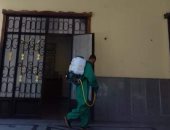 صور ..تعقيم مبنى نقابة المهندسين بالقليوبية بعد إصابة موظفين بفيروس كورونا