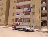 محافظ سوهاج: استغلال ساعات الحظر فى أعمال التجميل ورفع كفاءة الكهرباء.. صور