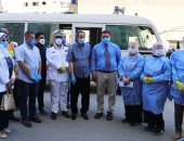 "صحة السويس" توصل العلاج لحالات العزل المنزلى بحى الأربعين.. صور
