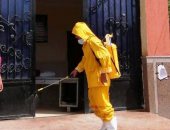 صور.. تطهير وتعقيم المصالح الحكومية وأماكن التجمعات بسوهاج لمواجهة كورونا