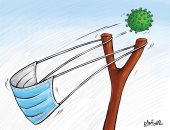 كاريكاتير صحيفة كويتية.. الكمامة تحميك من الإصابة بكورونا