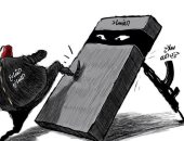 كاريكاتير صحيفة سعودية.. سلاح حزب الله يدعم الفساد فى لبنان