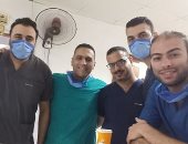 الجيش الأبيض عبده وزملائه تمريض مستشفي بلقاس المركزى فى مواجهة كورونا