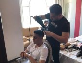 شاهد.. كواليس استعدادات العريس مصطفي محمد لحفل زفافه